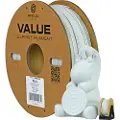 3D Prima PrimaValue PLA+ - 1,75mm - 1kg - Lys grå