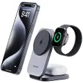 Aukey Charger Aukey Wireless Charger 3in1 Qi2.0, 15W, for iPhone, Apple Watch og Airpods