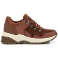 Carmela for woman. 16015503-CAMEL Leather sneakers 160155 brown (37), 3 to 5 cm, Laces, Casual