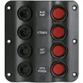 Talamex Bryterpanel Bølgedesign 4 Brytere 12v
