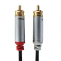 Sinox - Lydkabel - RCA x 2 hann til RCA x 2 hann - 1.5 m - svart
