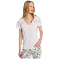LOIS Jeans 10914 Kort Ermet V-hals T-skjorte