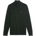 Lyle & Scott Tonal Eagle Marino Genser Med Halv Glidelås