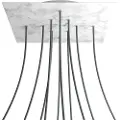 Creative Cables Kroq4010f105 Xxl Rose-one Square Carrara Marmor Rosesett