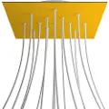 Creative Cables Kroq4015f113 Xxl Rose-one Square Mustard Rose-sett