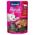 Vitakraft Poesie Delice Sauspose Kattemat Oksekjøtt 85g 23 Enheter