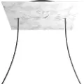 Creative Cables Krovnq402f105 Xxl Rose-one Square Carrara Marble Rose Kit