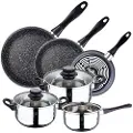 San Ignacio Kjøkkenbatteri Mer Sett Med 3 Panner 18/24/24 Cm 5 Stykker