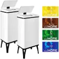 Wellhome Smarte Søppelkasser 50l 2 Enheter