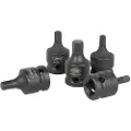 JBM 1/2´´ Sekskant-og Torx-bitssett For Slagtrekker 13 Enheter