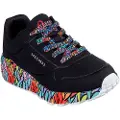 SKECHERS for woman/girl. 314088L Trainers Uno Lite Subtle Love black (33), 3 to 5 cm, Laces, Casual, children's fashion