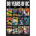 Fanattik Begrenset Utgave Dc Comics Kunsttrykk 90 år 42x30 Cm