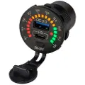 Seadog Line Usb 3.0 Og Usb C Voltmeter Strømuttak