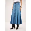 Ba&sh for woman. 1H25LADD Laddie skirt blue (34), Casual, Cotton
