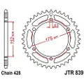 Jt 428 Jtr839.51 Steel Bakre Tannhjul