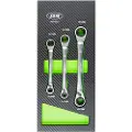 JBM Double End Ring Wrench Set 8-19 Mm Skralle 3 Enheter