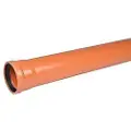 Wavin PVC-kloakrør 160x1000mm SN8 - enkeltlagsrør, EN1401. Wavin