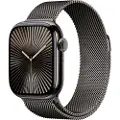 Apple Watch Series 10 GPS + Cellular 42mm - Slate Titanium Case with Slate Milanese Loop