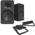 Kanto Audio Kanto ORA4 with S4 Tilted Speaker Stands Black