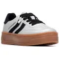 Xti for woman. 14458504-PLATA Trainers 144585 white (38), Flat, Laces, Casual
