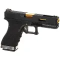 WE G-force 17 Bk Gold Gbb Airsoft-pistol