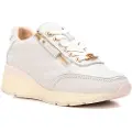 Carmela for woman. 16195405-BLANCO Leather Sneakers 161954 white (41), 3 to 5 cm, Zip, Casual