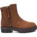 Xti Kids unisex for kids. 15095503-CAMEL Girl's Kid Bootie 150955 brown (33), Leather, Flat, Suede, Zip, Casual, children's fashion