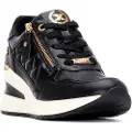 Xti for woman. 14438002-NEGRO Trainers 144380 black (39), 3 to 5 cm, Zip, Casual