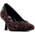 Xti for woman. 14470401-LEOPARDO Shoes 144704 brown (41), Fabric, 5 to 8 cm, None, Casual, Party, Animal Print, Classic