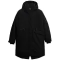Superdry for woman. W5011983A City Fishtail Parka black (XL), Casual, Polyester