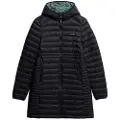 Superdry for woman. W5011972A Hood Fuji Lite Mid Padded Jacket black (M), Casual, Nylon