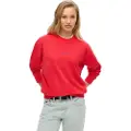 Superdry for woman. W2012252A Crewneck sweatshirt with City graphic and logo Core red (M), Casual, Cotton