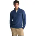 Gant for man. 8030170 Half-zip pullover Casual navy (5XL), Cotton, Long sleeve