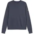 Ecoalf for man. MCMGASTBERJA0863S24-161 Berja navy sweatshirt (M), Casual, Long sleeve, Organic Cotton, Sustainable