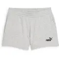 Puma ESS Small No. 1 Logo 4''Shorts Women, Clothing, Light Gray Heather, XXS