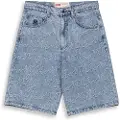 Grimey Sweet Science Baggy Jacquard Korte Jeans