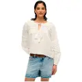 Superdry Ibiza Lace Langermet Bluse