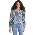 Salsa Jeans Floral Print Langermet Bluse