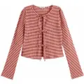 Scotch & Soda Gingham Langarmet T-skjorte