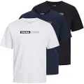 Jack & Jones Ecorp Logo Play Plus Kortarmet T-skjorte 3 Enheter