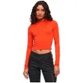 Superdry for woman. W6011737A Long sleeve open back t-shirt orange (S), Casual