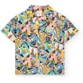 Boboli Poplin Printed Kortarmet Skjorte