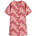 Scotch & Soda Floral Kort Ermet Kort Kjole