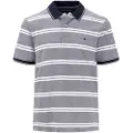 Fynch&Hatton 2-tone Stripe Kortermet Poloskjorte