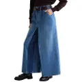 Scotch & Soda The Wave Custom Cropped Wide Leg Fit Jeans