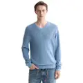 Scotch & Soda Regular Fit Linen V-hals Genser