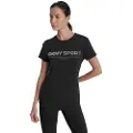 DKNY Sport Rhinestone Logo Kortarmet T-skjorte