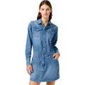 Wrangler Denim Kjole Med Lange Ermer