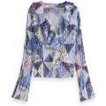 Scotch & Soda Ruffle Langermet Bluse