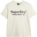 Superdry Metallic Venue Relaxed Kortarmet T-skjorte